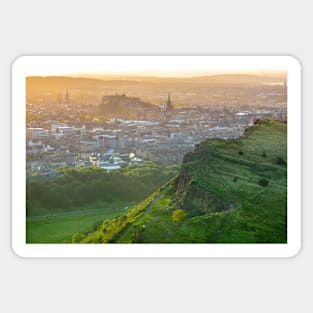 Edinburgh Castle On A Summer's Evening Sticker